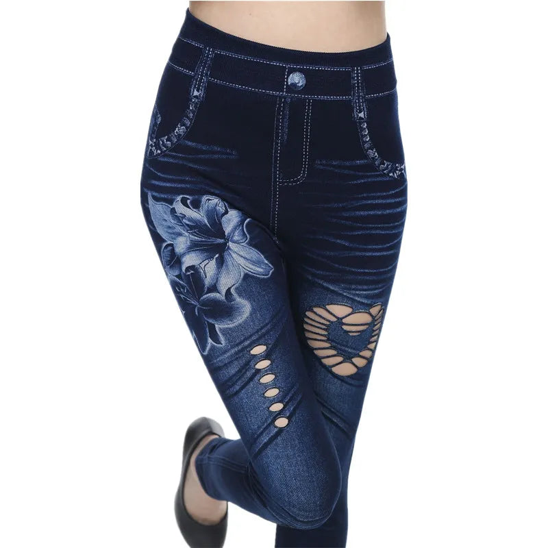 Sexy Imitation Denim Womens Leggings Capris Hollow Out Legging Women Pants Woman Clothing Legins Trousers Bottom Ropa Mujer Trousers Trousers Formal Sexy Imitation Denim Womens Leggings Capris Hollow Out Legging Women Pants Woman Clothing Legins Trousers Bottom Ropa Mujer Trousers Trousers Formal