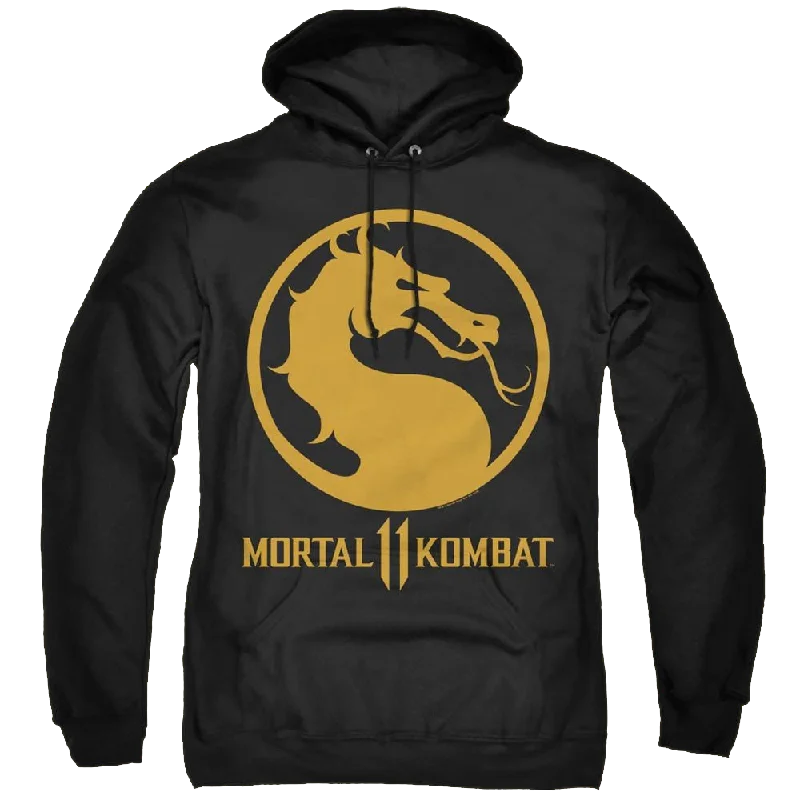 Mortal Kombat Dragon Logo - Pullover Hoodie Shawl Collar Sweater