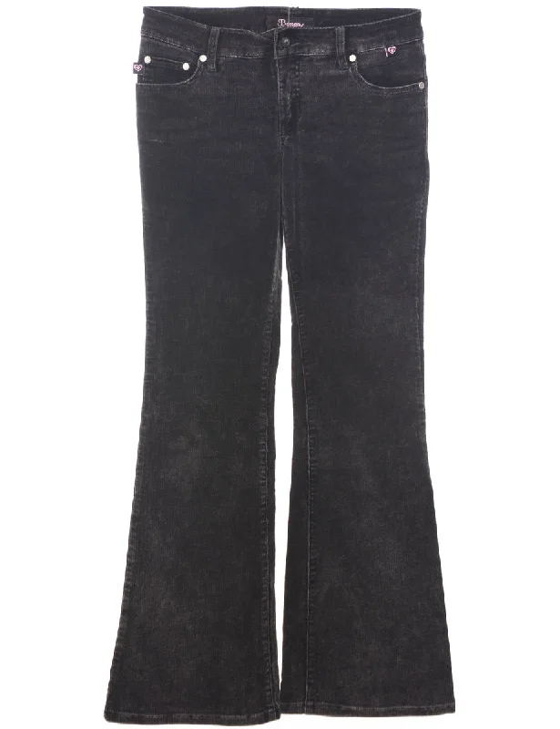 Corduroy Fabric Trousers - W30 L30 Trousers Pleated Formal
