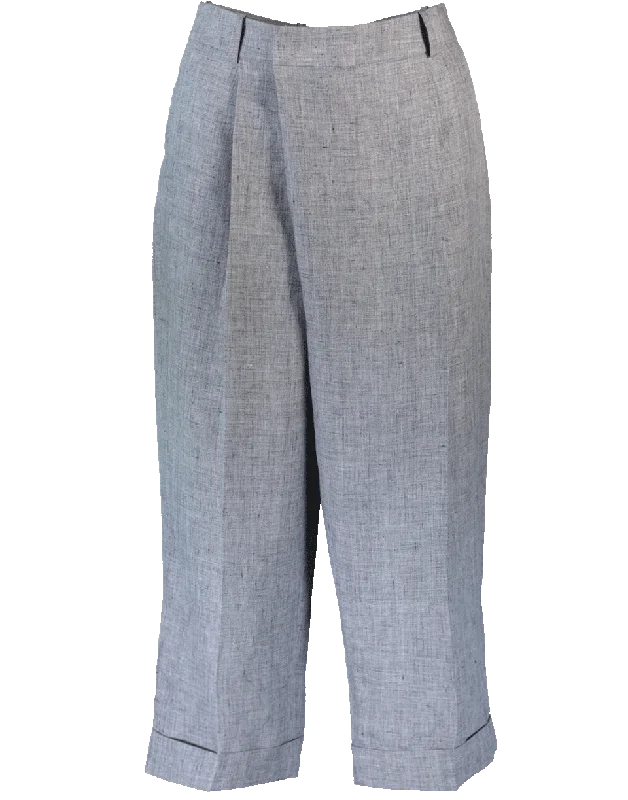 Cross Front Crop Trouser Trousers Capri Summer