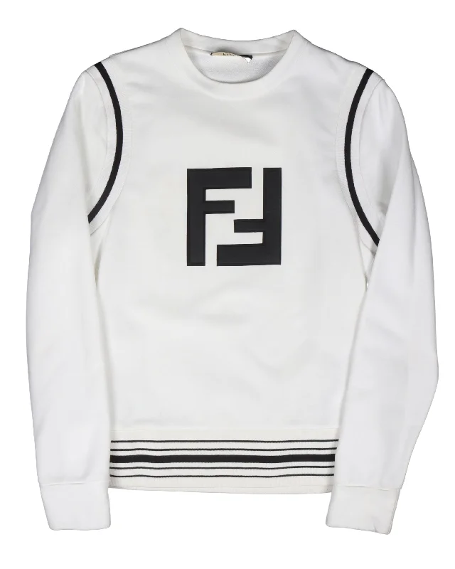 FF Sweatshirt Hoodie with V-Neck Classic Versatile