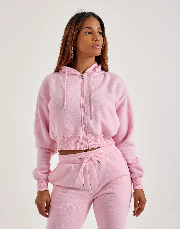 Red Fox Full-Zip Hoodie Hoodie with Side Slits Relaxed Casual