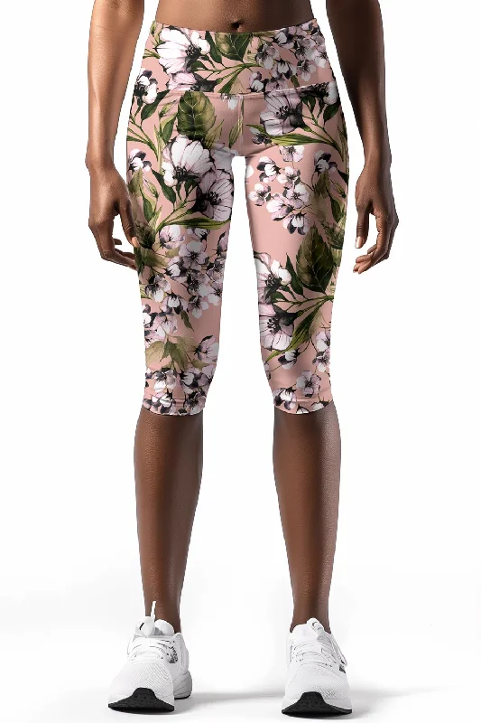 Ooh Darling Ellie Performance Capri Leggings - Women Stylish Stretch-Waist Leggings