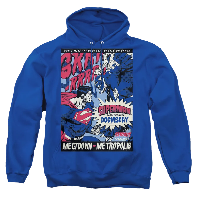Superman Meltdown - Pullover Hoodie Batwing Sleeve Top