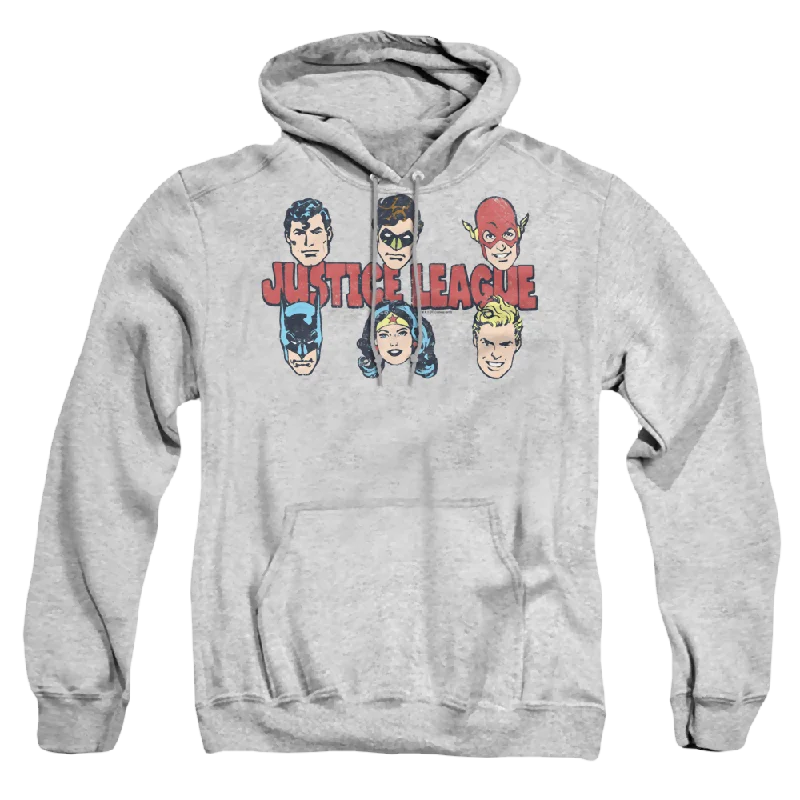 Justice League Justice Lineup - Pullover Hoodie Tapered Sleeve Pullover