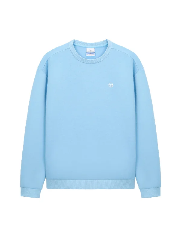 Daily Campo AirCush Sweatshirt- Light Blue Hoodie with Illustration Artistic Creative