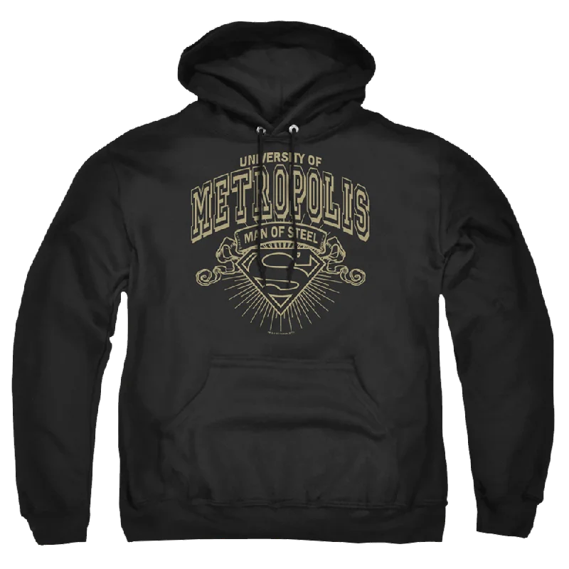 Superman University Of Metropolis - Pullover Hoodie Boxy Neck Sweater