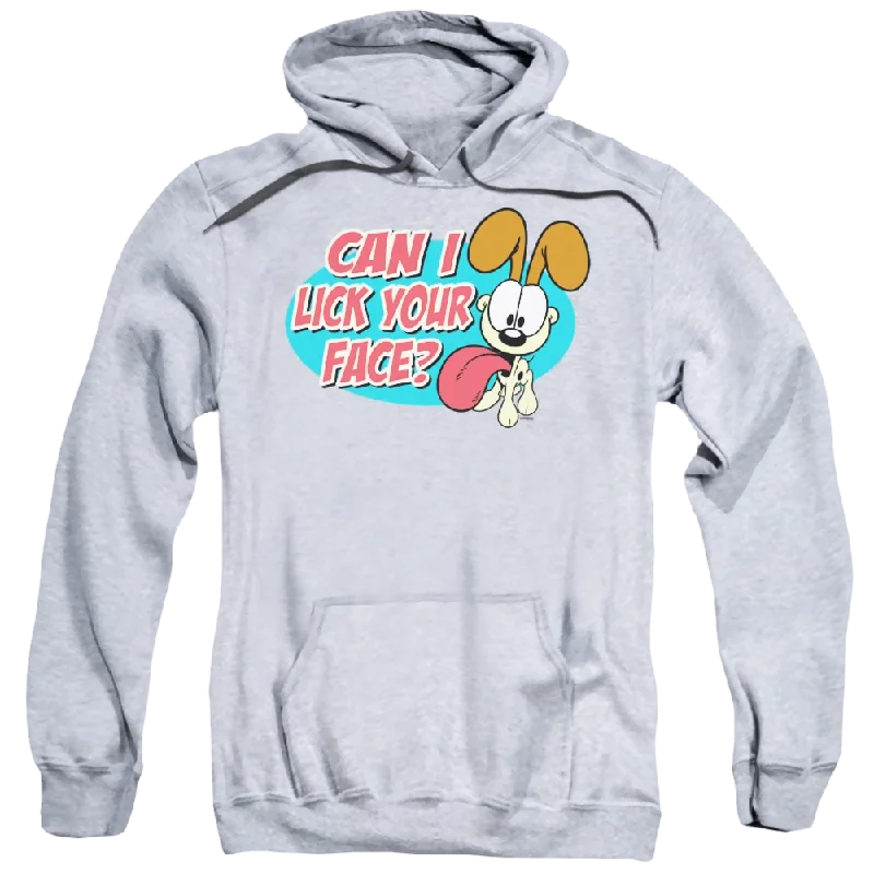Garfield Question - Pullover Hoodie Mock Neck Pullover