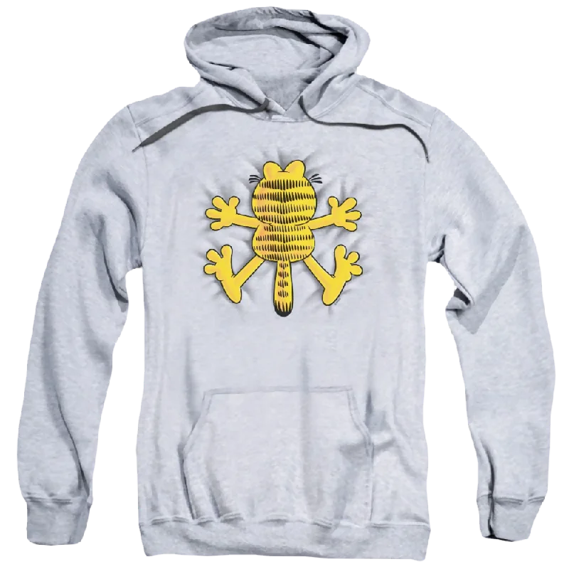 Garfield Ow - Pullover Hoodie Keyhole Neck Pullover