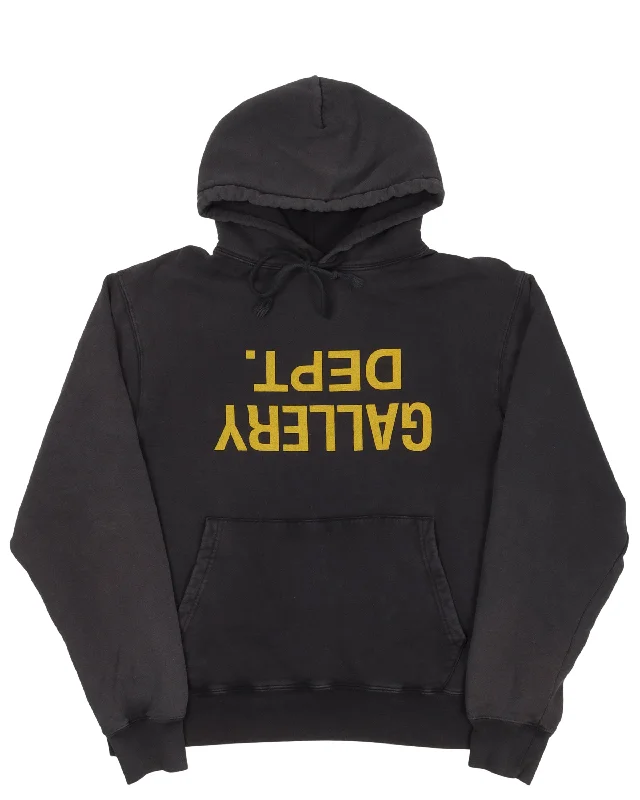 Flipped Logo Hoodie Hoodie with Strings Custom Fit Adjustable
