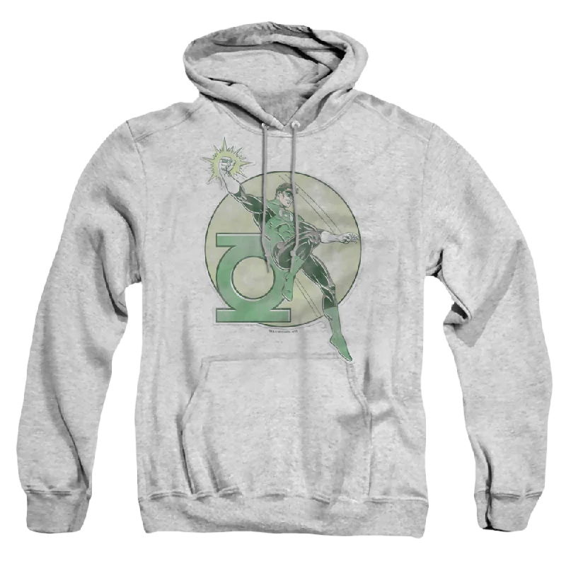 Green Lantern Retro Lantern Iron On - Pullover Hoodie Boat Neck Sweater