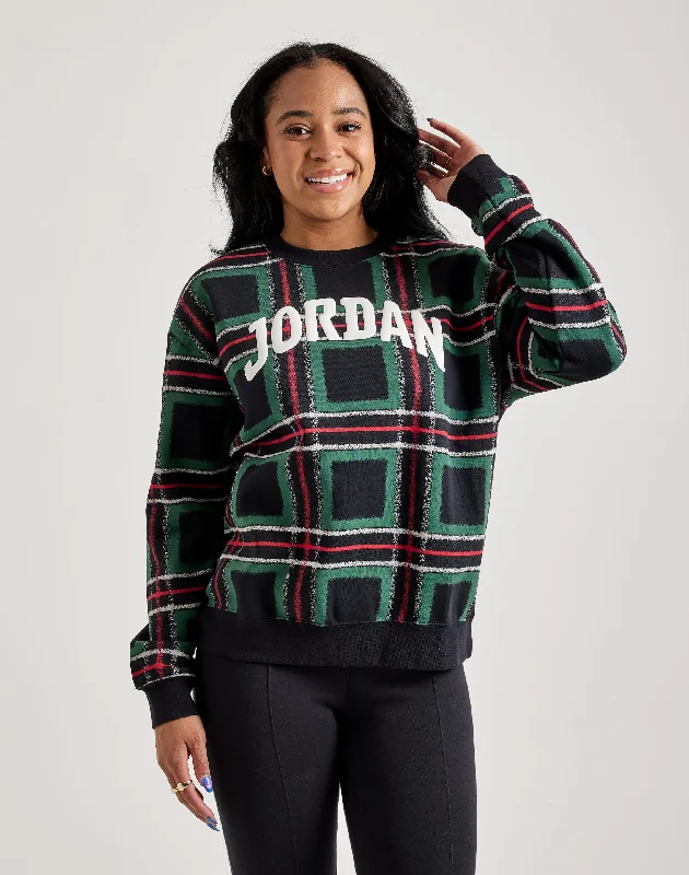 Jordan Brooklyn Fleece Crewneck Sweatshirt Hoodie with Puffed Sleeves Voluminous Trendy Jordan Brooklyn Fleece Crewneck Sweatshirt Hoodie with Puffed Sleeves Voluminous Trendy