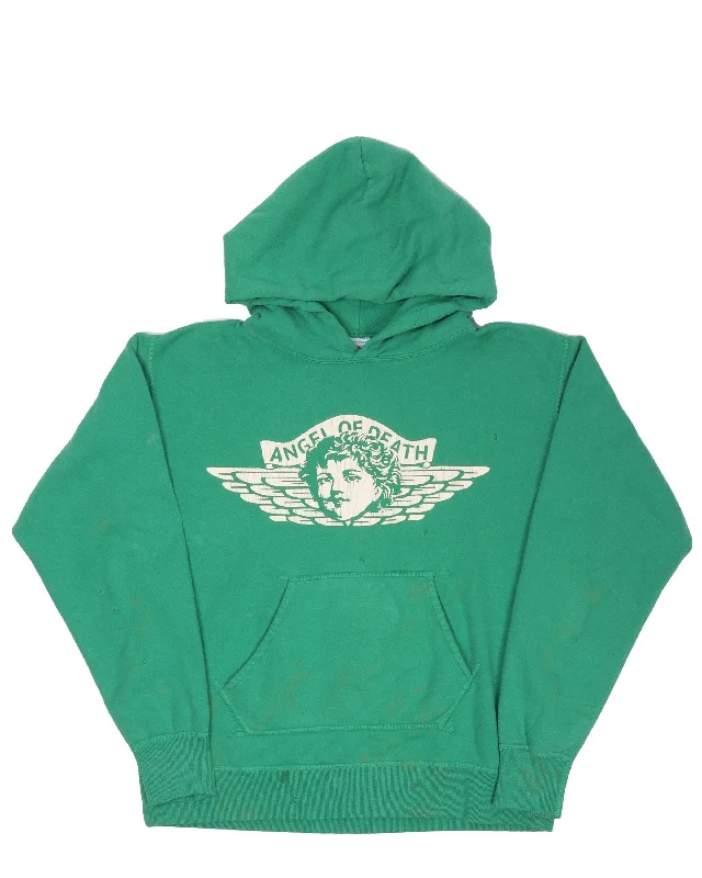 Denim Tears Angel of Death Hoodie Hoodie with Set-In Sleeves Structured Classic