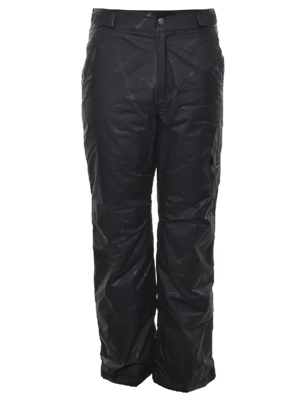 Columbia Black Ski Trousers - W28 L31 Trousers Wedding White