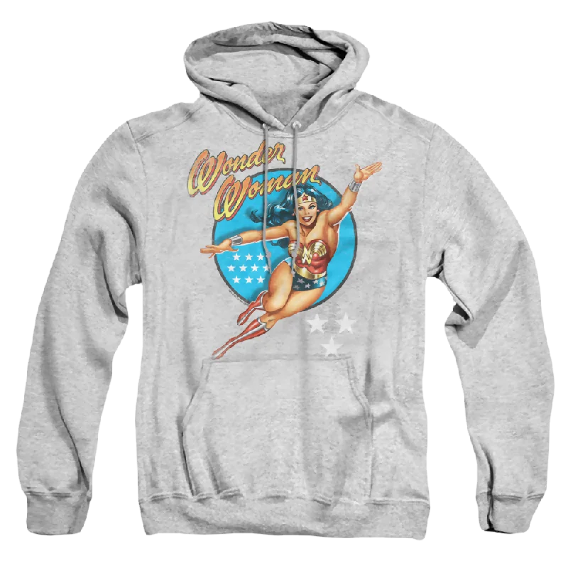 Wonder Woman Wonder Woman Vintage - Pullover Hoodie Cap Sleeve Casual