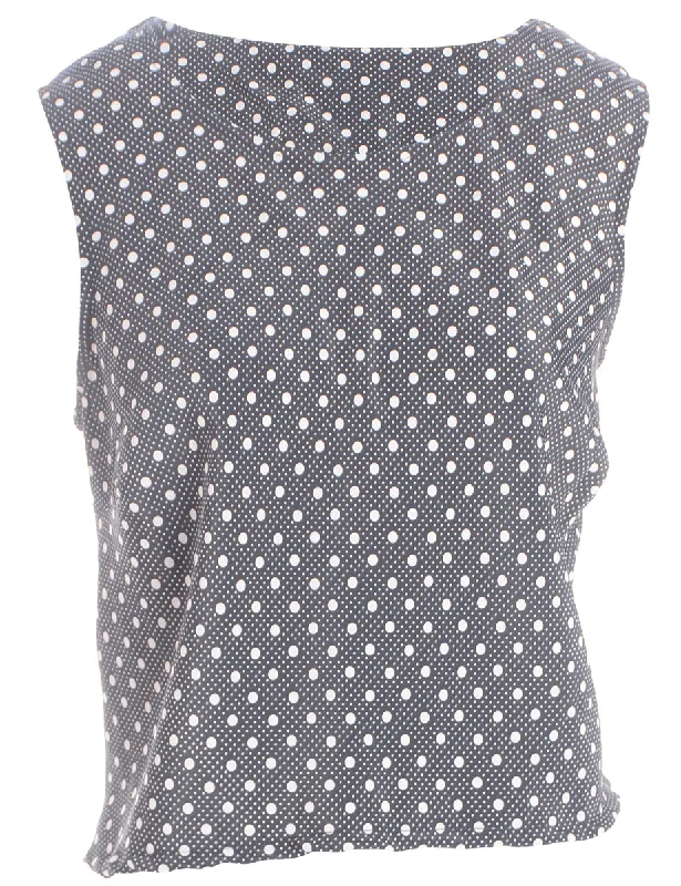 Label Polka Dot Chrissie Crop Top Anti-Shrink Durable Soft