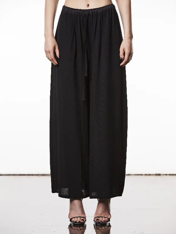 Wide-Leg Trousers Trousers Mesh Breathable