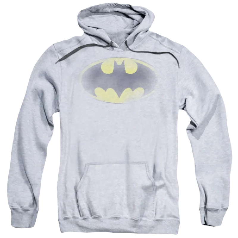 DC Batman Faded Logo - Pullover Hoodie Box Sleeve Comfort