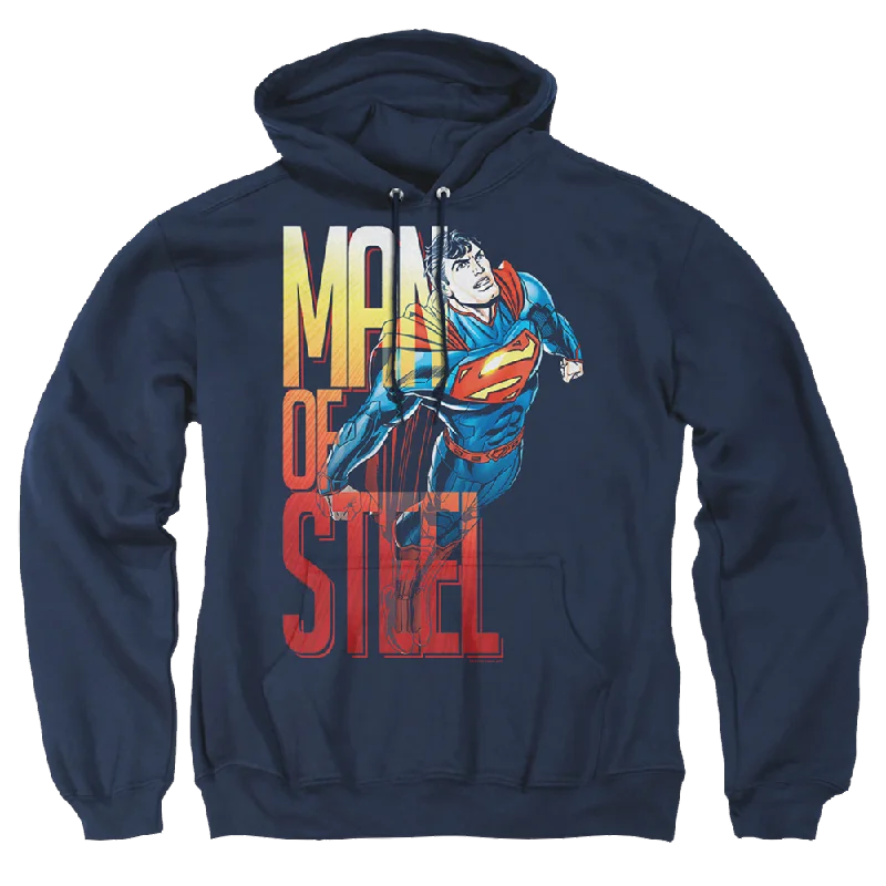 Superman Steel Flight - Pullover Hoodie Faux Fur Trim