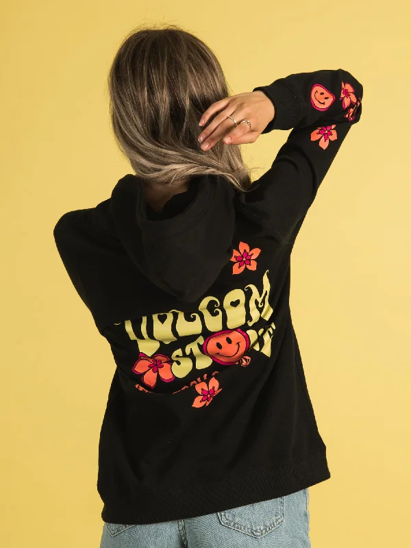 VOLCOM TRULY DEAL PULLOVER HOODIE Hoodie with Turtle Neck Cozy Winter