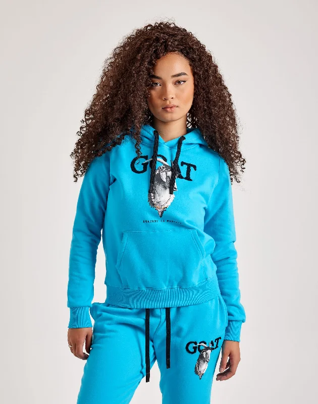 Streetz Iz Watchin Goat Pullover Hoodie Hoodie with Rolled Sleeves Casual Relaxed