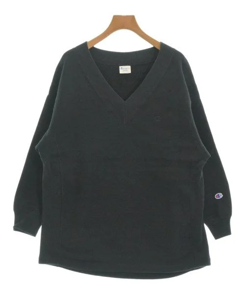 CHAMPION Sweatshirts Hoodie with Front Slit Layering Stylish