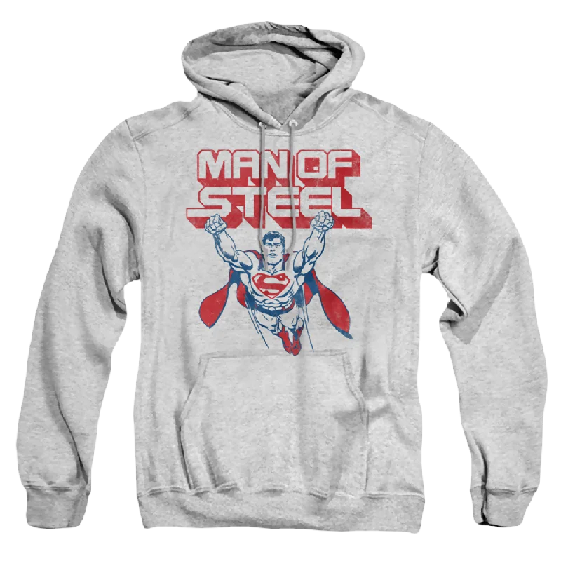 Superman Steel Retro - Pullover Hoodie Cashmere Luxurious Pullover