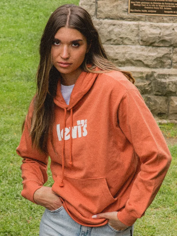 LEVIS GRAPHIC STANDARD HOODIE  - CLEARANCE Hoodie with Cuffed Sleeves Snug Secure