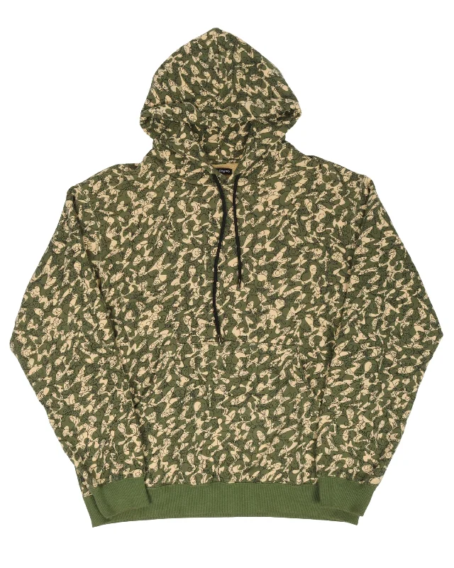 Murakami Camo Hoodie Hoodie with Gradient Ombre Colorful