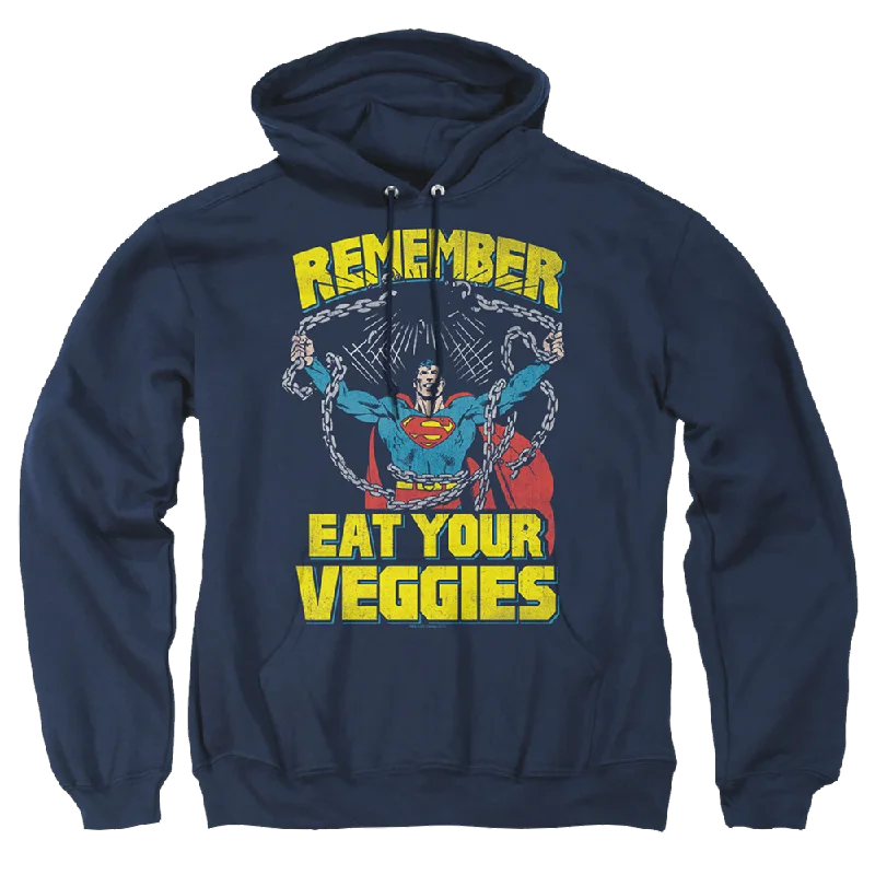 Superman Veggie Power - Pullover Hoodie High Neck Pullover