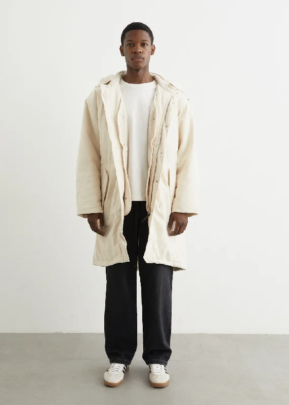 x Wales Bonner Coach Coat Lapel Coat Peter Pan Collar Coat Cowl Neck Coat