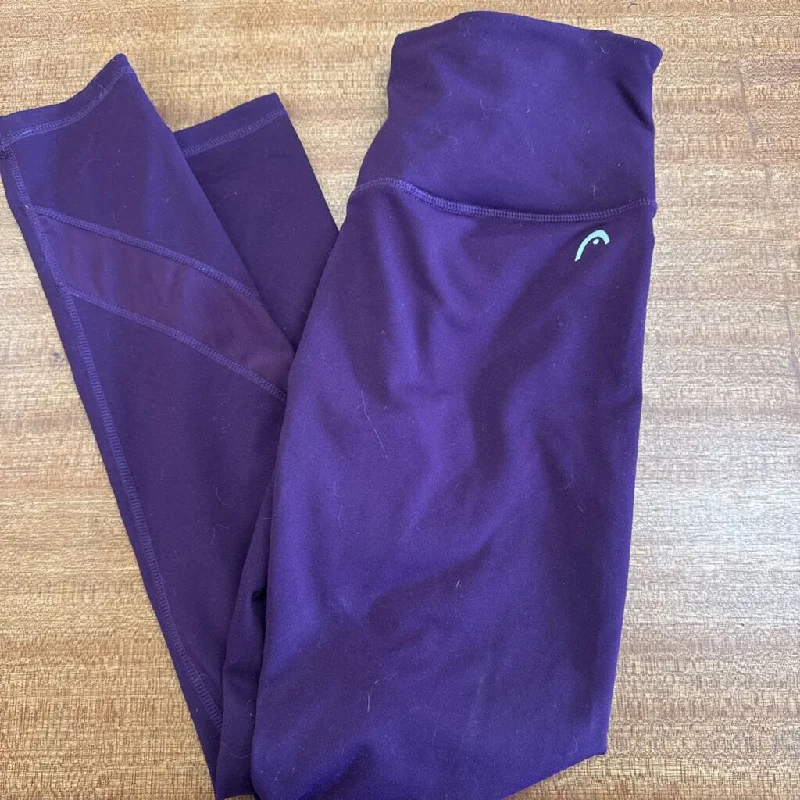 Head - Women's Leggings: Purple-women-SM Casual Black Leggings