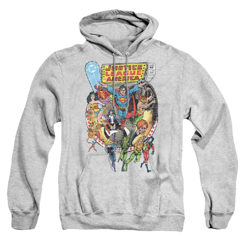 Justice League Team Up - Pullover Hoodie Tight Sleeve Top