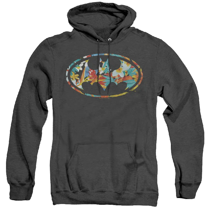 Batman Hawaiian Bat - Heather Pullover Hoodie Thick Cable Knit