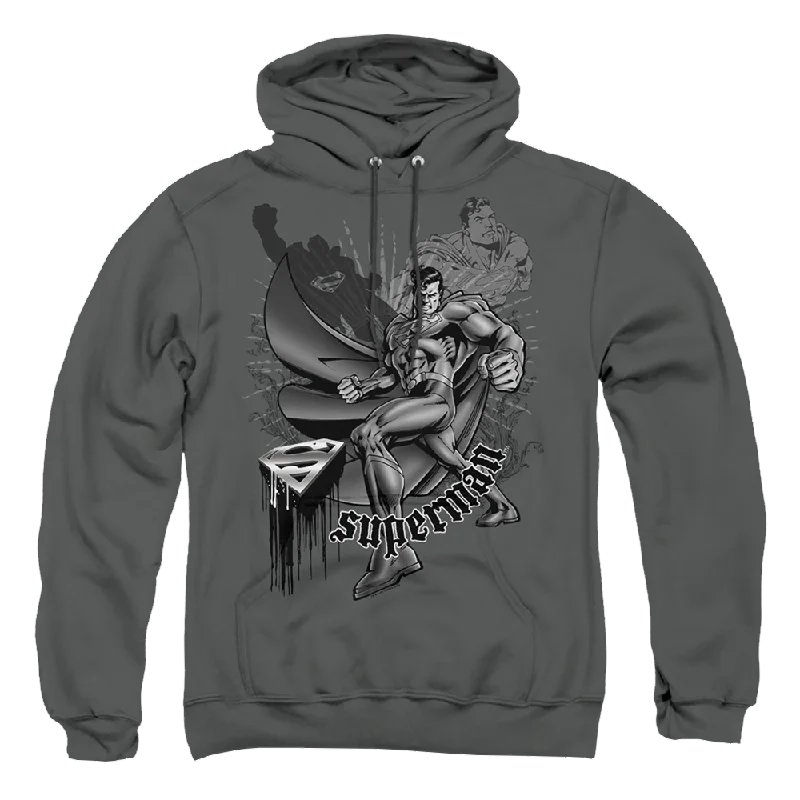 Superman Fight And Flight - Pullover Hoodie Open Front Cardigan