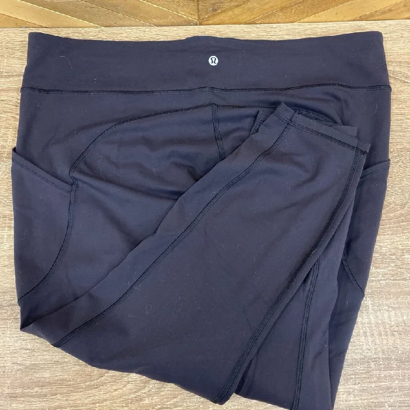 Lululemon - Women's Cropped Pocket Leggings: Black-women-20 Fashionable Fitted Workout Leggings Lululemon - Women's Cropped Pocket Leggings: Black-women-20 Fashionable Fitted Workout Leggings