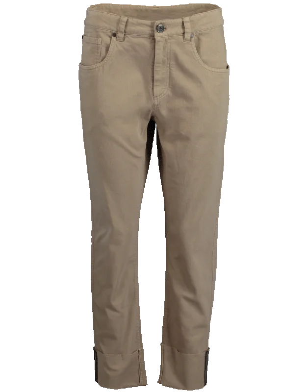 Five-Pocket Cropped Trouser Trousers Timeless Classic