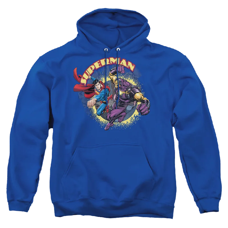 Superman Superman Vs Mongol - Pullover Hoodie Open Neck Pullover