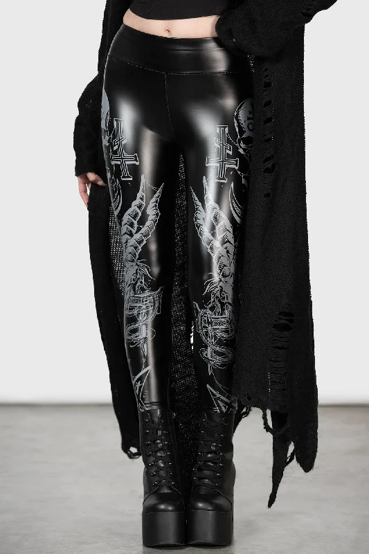 Screech Owl Leggings Trendy Activewear Leggings