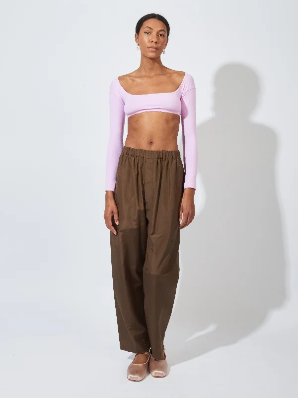 Orchid El Tigre Chiquito L/S Crop Top Fashionable Trendy Casual
