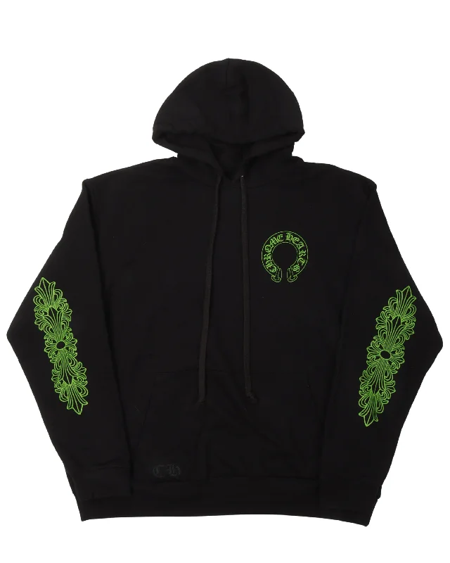 Friends & Family Horseshoe Logo Hoodie Hoodie with Illustration Artistic Creative