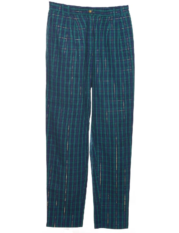 Checked Trousers - W31 L31 Trousers Cargo Utility