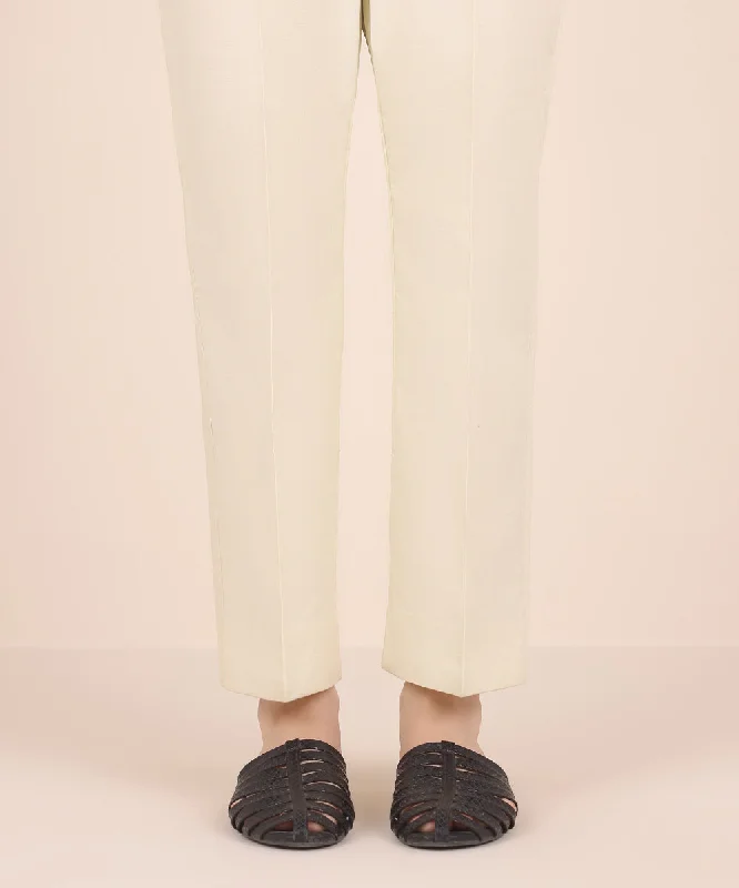 Dyed Cotton Trousers Trousers stylish elegant