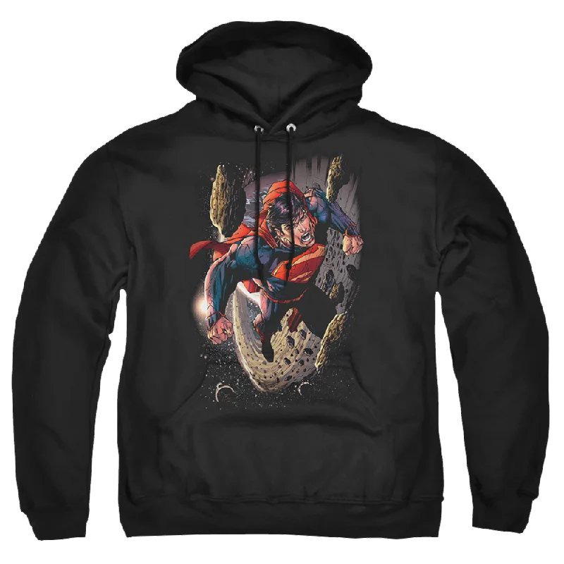 Superman Orbit - Pullover Hoodie Over Sleeve Pullover