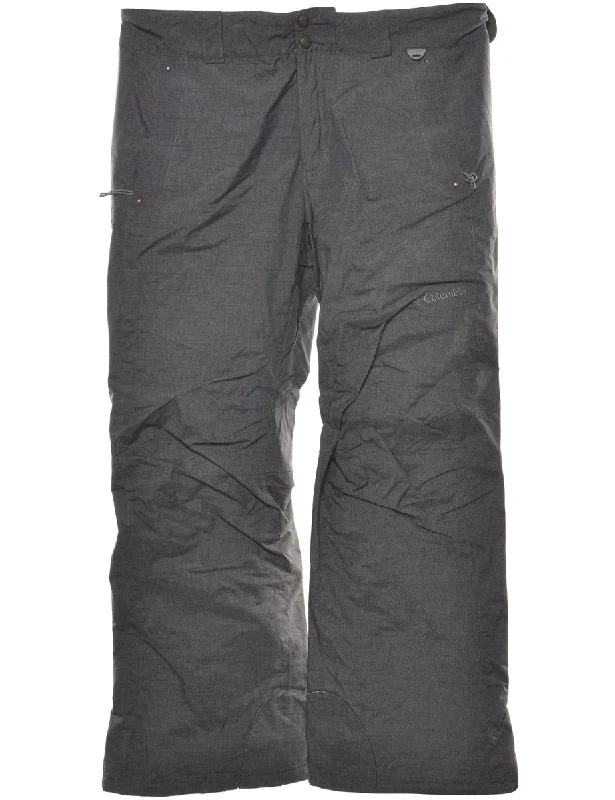 Columbia Black Ski Trousers - W37 Trousers Prom Sequined