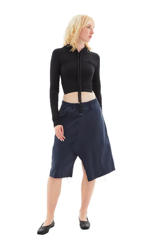 Leggings Spandex Hoodie (Black) Comfortable Wide-Band Leggings