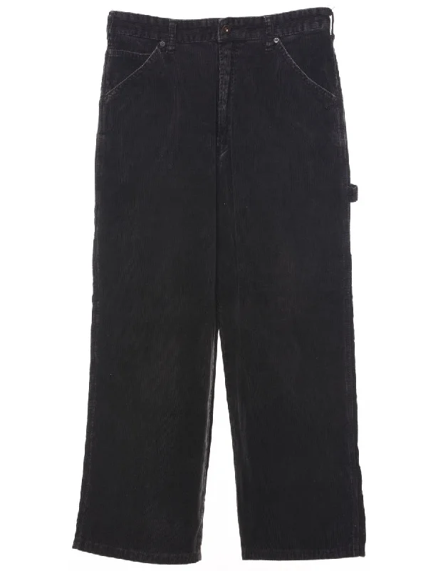 Corduroy Fabric Trousers - W32 L32 Trousers Harem Relaxed Fit