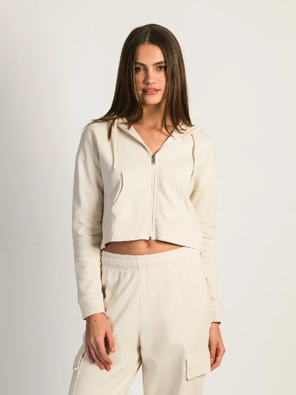 HARLOW JOSIE HOODIE - CREAM Hoodie with Typography Text Message