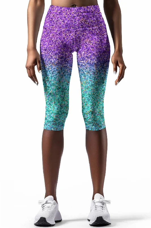 Ultraviolet Ellie Purple Performance Yoga Capri Leggings - Women Fashionable Fitted Workout Leggings Ultraviolet Ellie Purple Performance Yoga Capri Leggings - Women Fashionable Fitted Workout Leggings