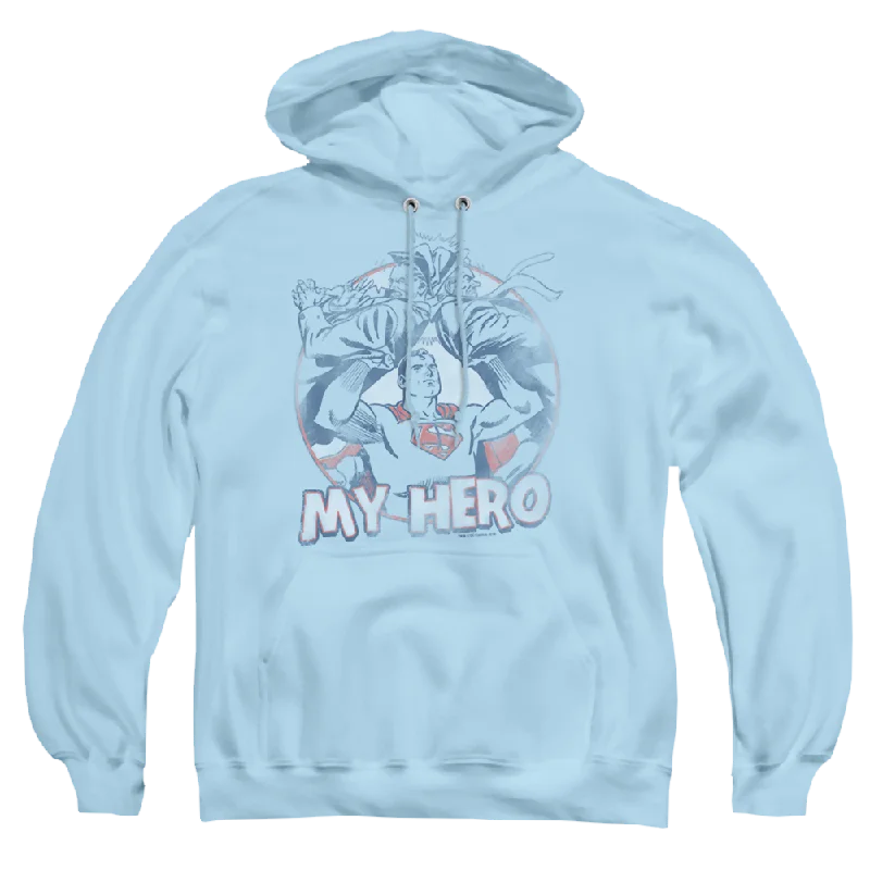 Superman My Hero - Pullover Hoodie Mock Neck Pullover